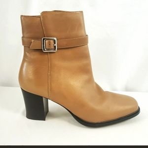 Karen Scott leather booties sz 8.5